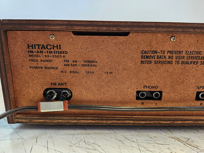 Hitachi KS-2000R Vintage FM/AM Stereo Rare | eBay