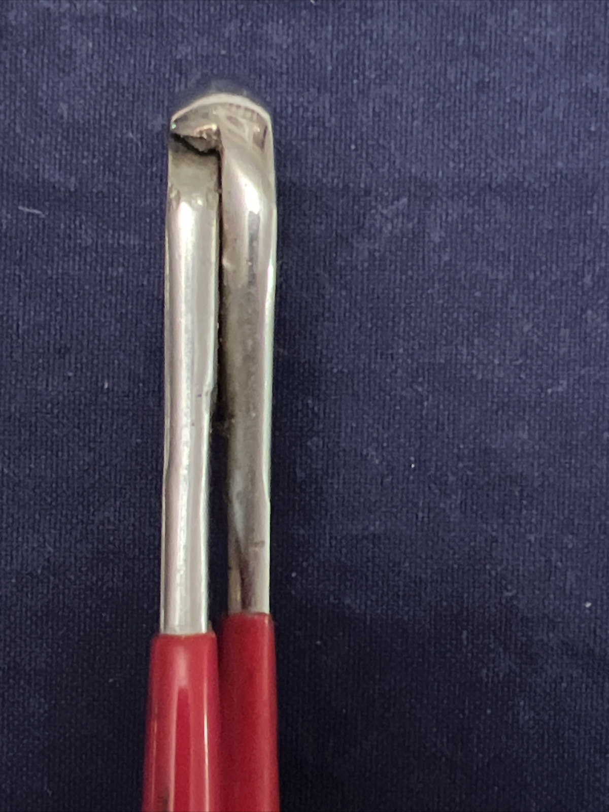 IBM USA Vintage Typewriter Repair Tool Align Peening Pliers Red Handle