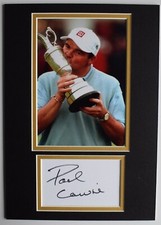 Paul Lawrie Signed Autograph A4 photo display Golf Sport Open AFTAL COA