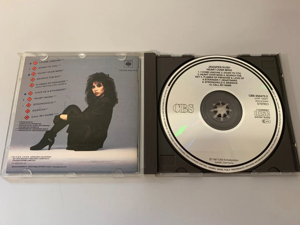 Jennifer Rush ‎– Heart Over Mind - first press -made in japan- CD © 1987 - Bild 2 von 3