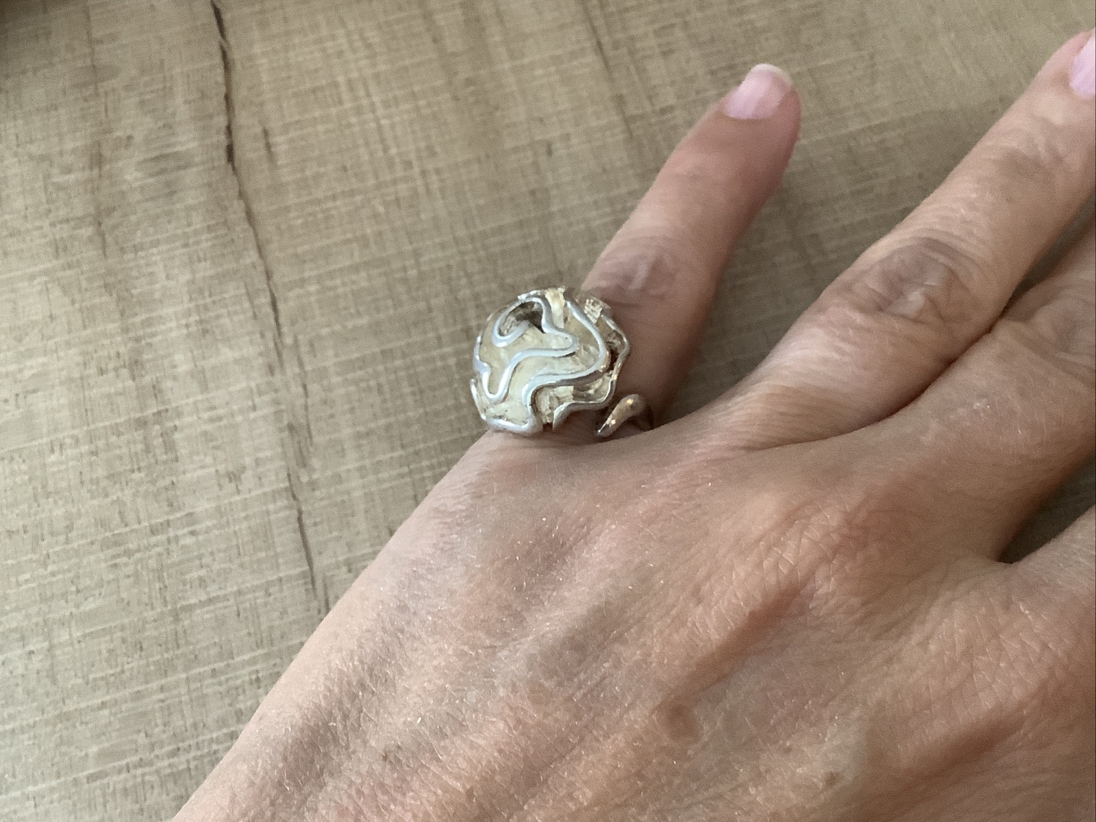 Solid Sterling Silver Adjustable Flower Bud Rose … - image 10