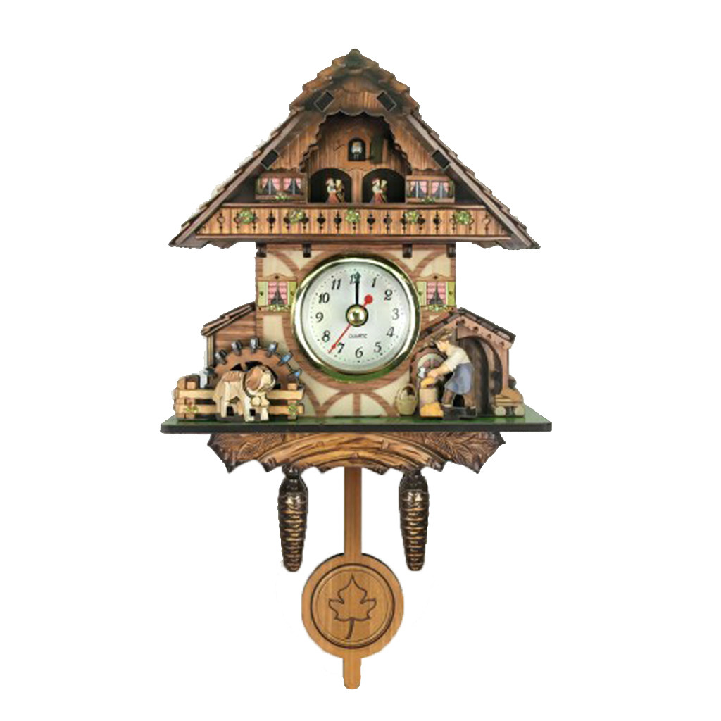 Antique Wall Clock Vintage Wooden Clock Home Decor Excellent Gift H eBay
