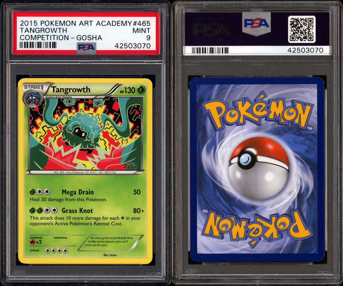 2015 Pokemon Art Academy Promo TANGROWTH (Gosha) PSA Mint RARE