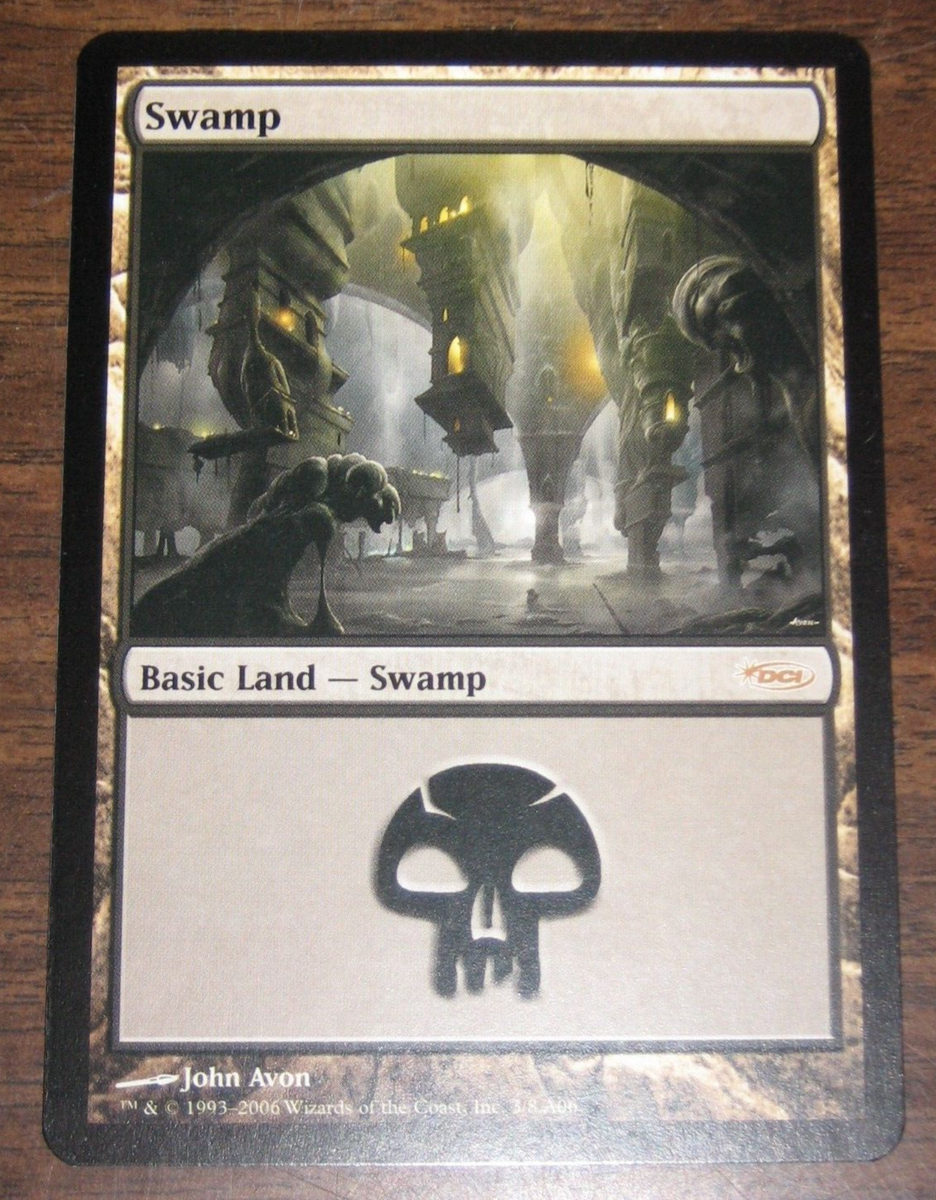 Magic MTG Ravnica DCI Arena Promo John Avon Land Set 2006 - Swamp