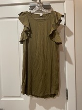 Green J.Crew Dress Size Medium