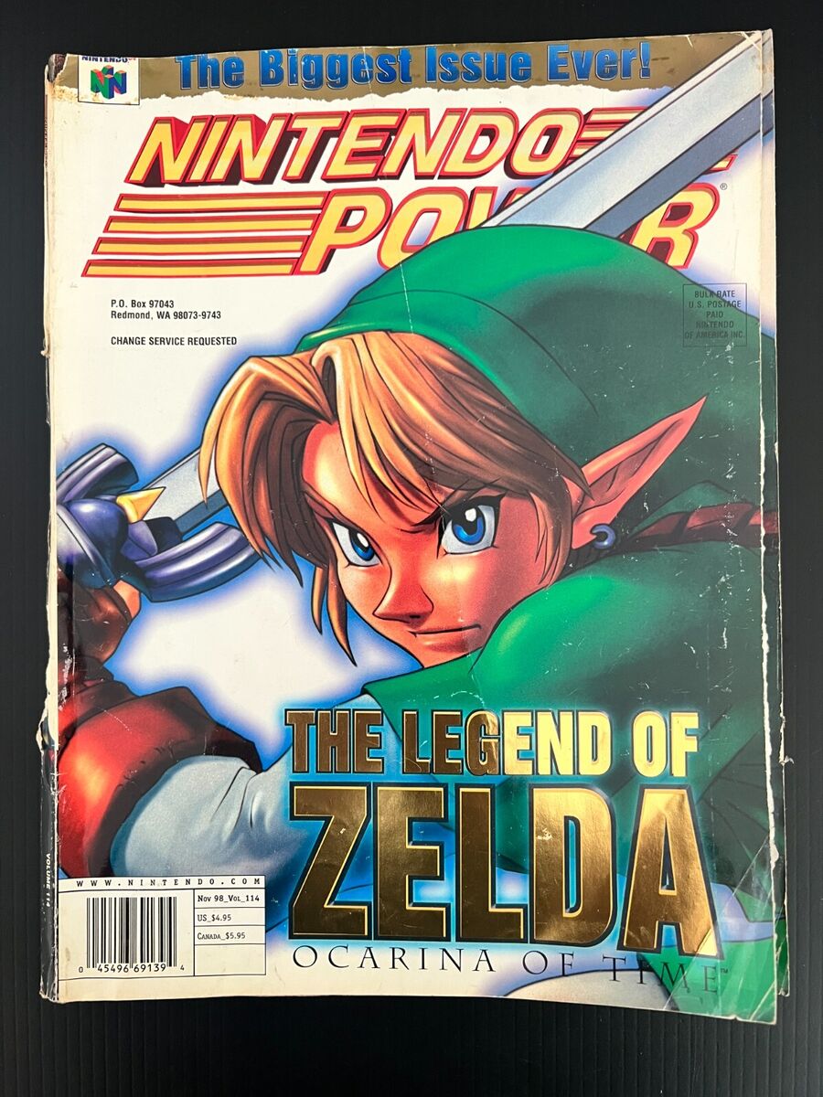 Nintendo Power Vol 114 Zelda Ocarina Time Magazine w/ Poster No