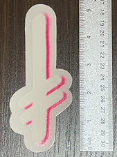 Deathwish Skateboards Sticker White/Pink/Clear 5.5 in x 2.25 in Decal