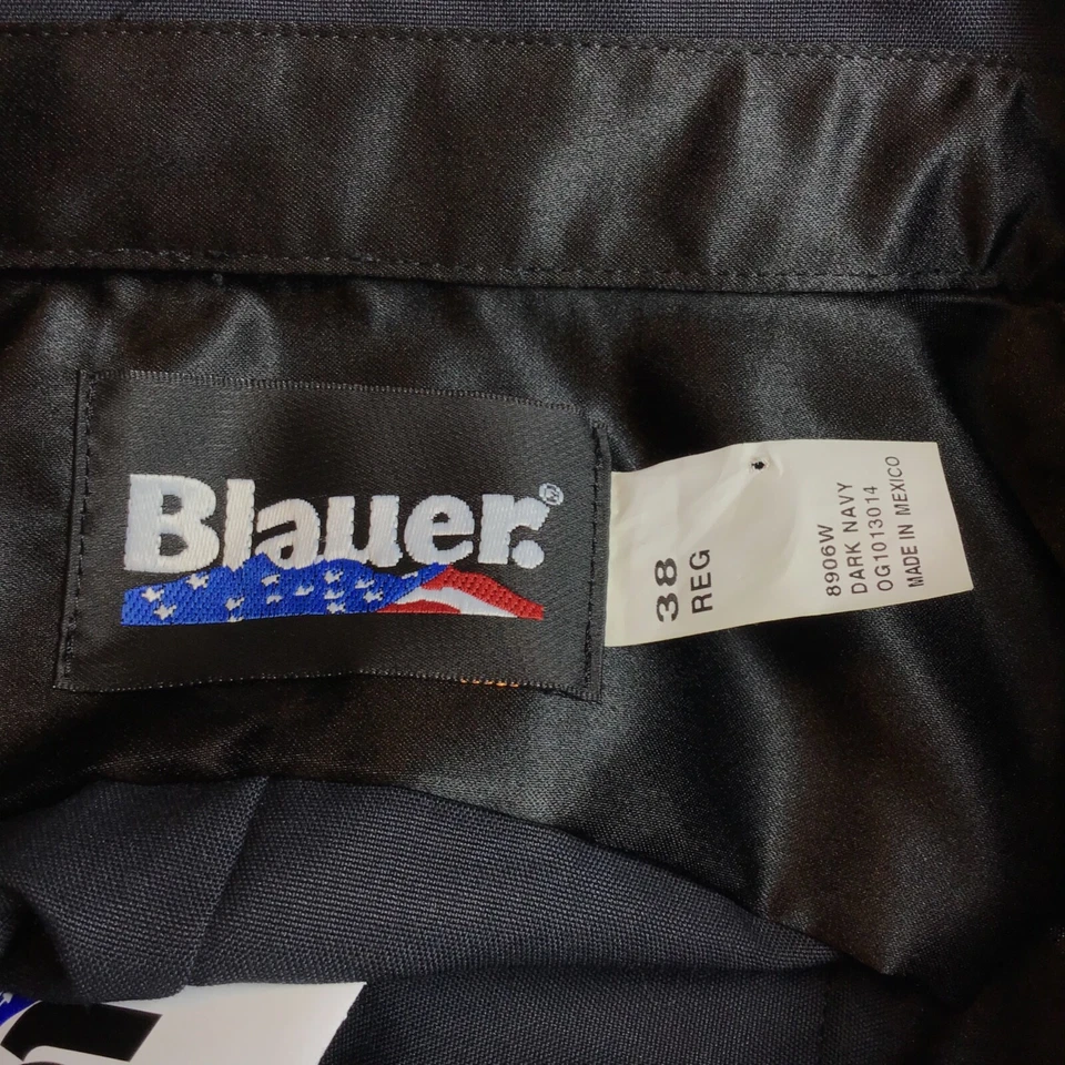 Super Camisa Azul 8906W Azul Marino Oscuro L/S Bolsillo Cremallera Uniforme Top Nueva con Etiquetas Para Mujer 38 Foto 4 de 4