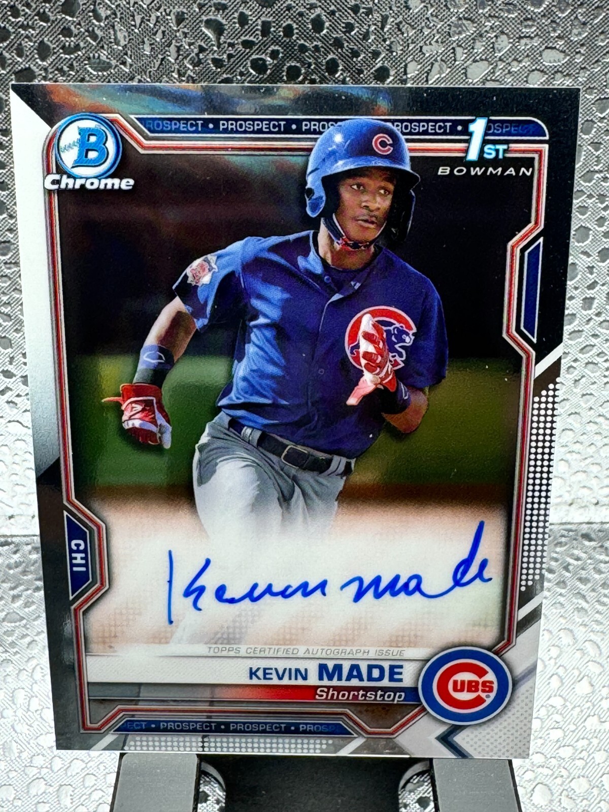 2021 Bowman Chrome Kevin Made 1st Bowman Auto