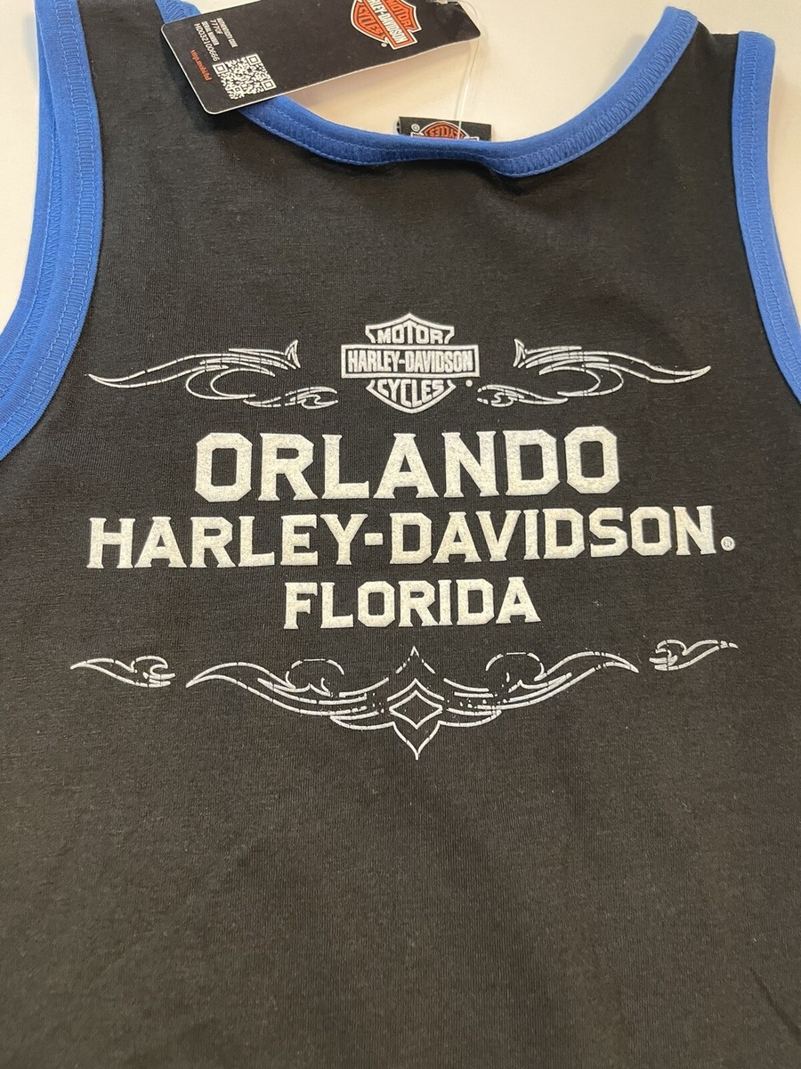 Harley-Davidson Women's Tank Top Shirt Size Skull Dia de