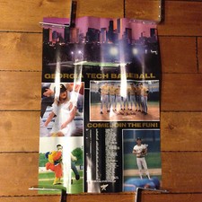 STARDUST 68 GEORGIA TECH BASEBALL SCHEDULE POSTER JOLTIN' JACKETS