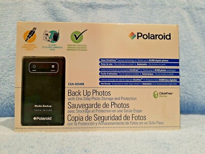 Polaroid Photos Backup Device CGA-02540B; FACTORY SEALED BOX; STORE & PROTECT