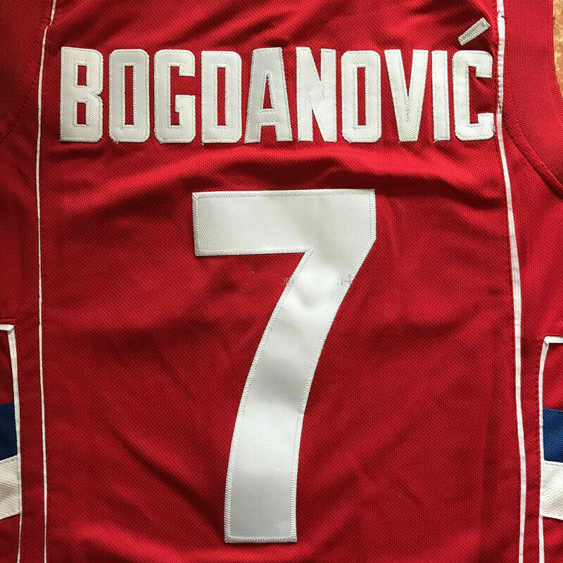 Bogdan Bogdanović #7 Serbia Basketball Jersey – Fully Stitched Custom Name – Men’s Replica