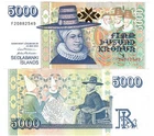 Iceland 5000 Kronur 2001 (2005) aUNC