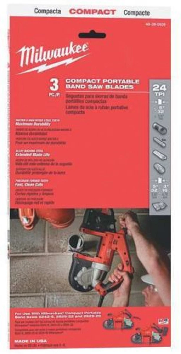 Milwaukee 48 39 0539 35 3 8 in. 24 tpi. Compact Band Saw Blade 3