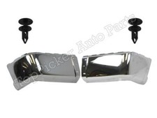 For 2007-2012 Chevy Silverado Rear Bumper Cap Chrome Retainer Clip 4pc Wo Hole