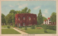 Round Tower Fort Snelling Minneapolis MN City of Lakes Parks Linen VTG Postcard