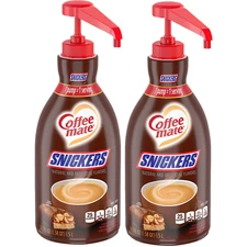 Nestle Coffee mate Coffee Creamer Snickers Concentrated Liquid Pump Bottle 2pack
