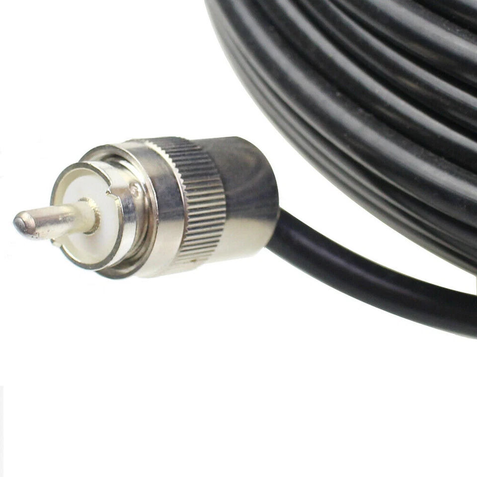 RG-8X Coaxial Cable 100ft UHF PL259 Connectors Antenna Cable for Ham CB Radios - Image 3 of 3