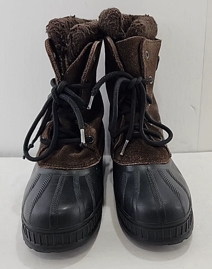 Kamik Niños Botas de Invierno Talla 4 M Marrón Con Cordones Foto 4 de 4