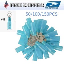Wire Crimp Connectors Waterproof Heat Shrink Ring Terminals M5 16-14AWG US