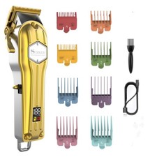 Surker Tondeuse Cheveux pour Hommes Professionnelle avec Ecran LCD Sans Fil Or