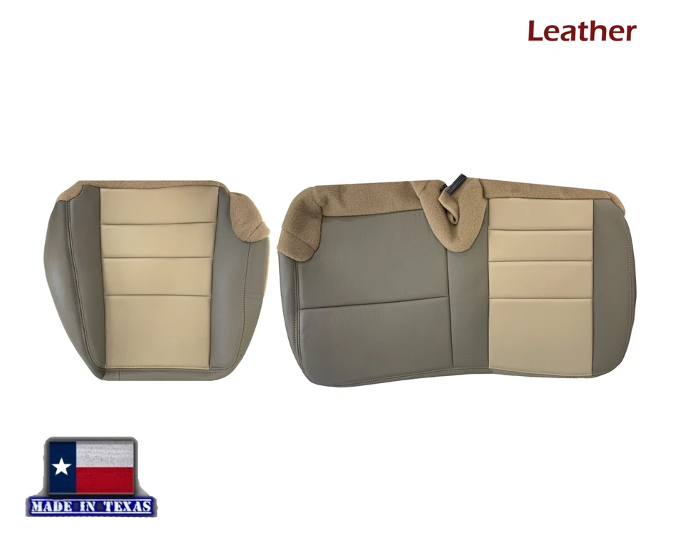 Fundas de asiento de cuero para Ford Excursion Eddie Bauer 2002 2003 2004 segunda fila Foto 2 de 4