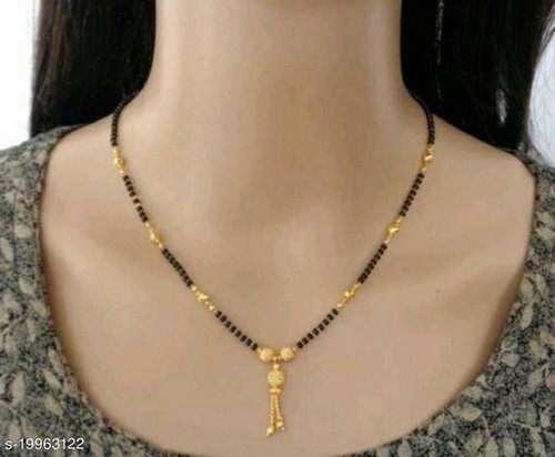 Indian Mangalsutra Garnet Necklace 