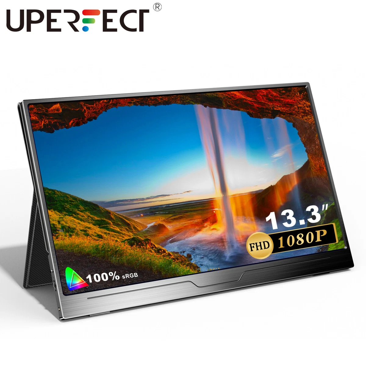 UPERFECT Portable Monitor 13.3 Inch PC Monitor FHD IPS Screen w/ mini HDMI USB-C