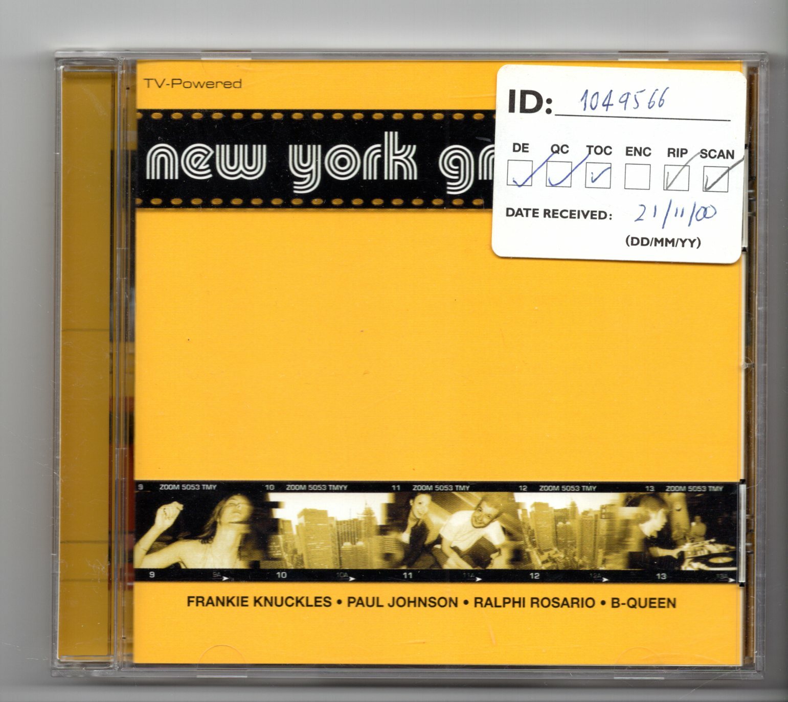 (JH453) New York Grooves Vol 2, 16 tracks various artists - 2000 CD