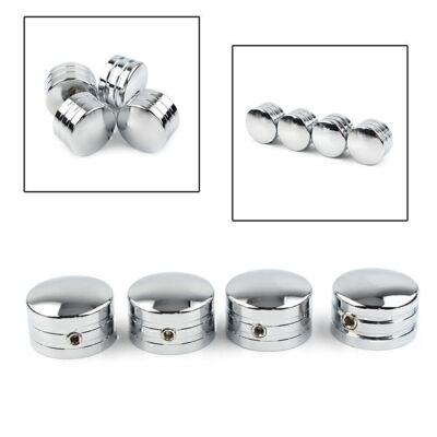 4pcs Chrome Spark Plug Head Bolt Cap Cover Plug for Harley Twin Cam Models 99-17