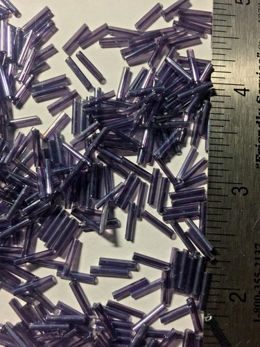 Vintage 7mm 9mm Bugle Beads sz 3 35 Grams - Picture 64 of 109