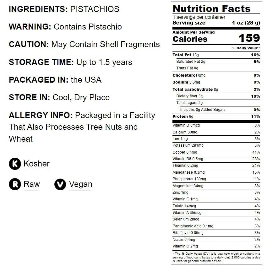 Núcleos de pistache da Califórnia – Kosher, cru, vegano – por Food To Live - Imagem 2 de 4