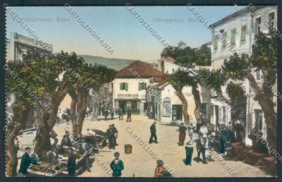 Montenegro Boka Herceg Novi Market Postcard RB4046