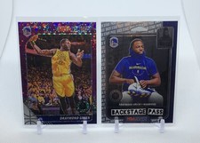 2020 NBA Hoops Premium Stock Draymond Green Purple Disco & Backstage Pass