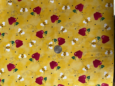''Dear Old School Days'' by Fabric Traditions  Patty Reed Designs Bees Apples