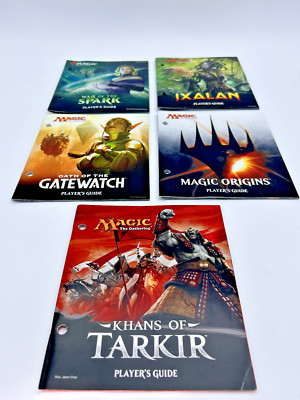 Magic The Gathering Player's Guides Set Of 5 MTG Tarkir Spark Ixalan Gatewatch