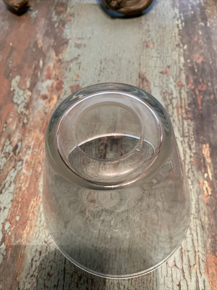 6吊坠照明地球仪透明玻璃6英寸高6英寸底部3英寸顶部 — 第 2/4 张图片