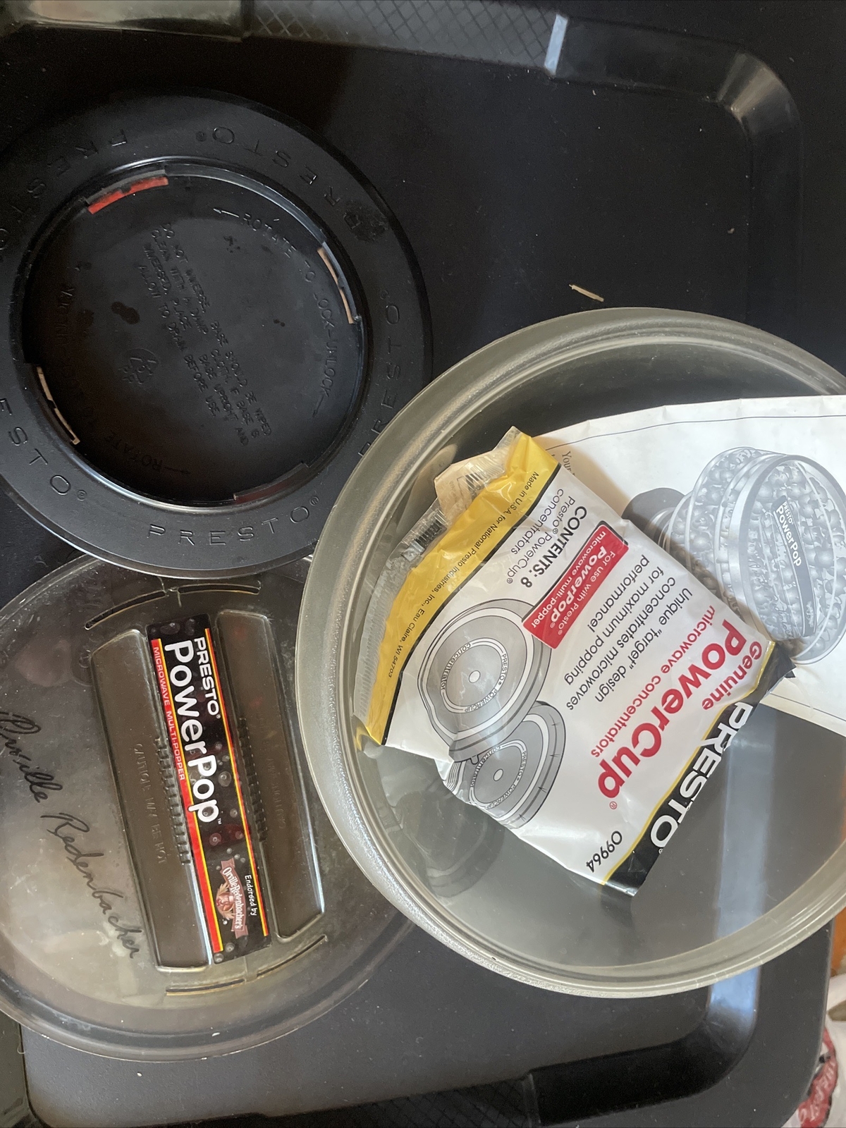 Lot Presto PowerPop Microwave Multi Popper Popcorn Orville Redenbacher