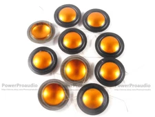 10Pcs 25.4mm 25.5mm (1") silk+Gold Titanium Dome Tweeters voice coil Round Wire