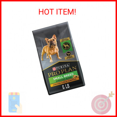 Purina Pro Plan Small Breed Dog Food With Probiotics, Chicken & Rice - 6 lb. Bag