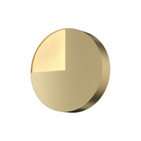 Led Wandleuchte Wohnzimmer Rund In Messing Ø18,4 Cm 3000 K Wandlampe Blendarm