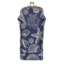 Sea Shell Blue Glasses Pouch/Case