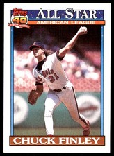 Chuck Finley 1991 Topps #395 Angels MLB READ FREE SHIPPING AutographDen