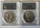 2023 SILVER PEACE & MORGAN DOLLAR PCGS MS70 ADVANCED RELEASE LABEL 2 COIN SET***