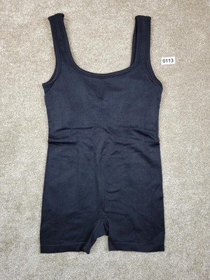 Primark Navy Rib Knit Bodysuit Size S Workout