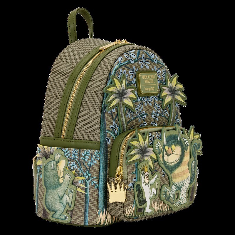 Loungefly Where The Wild Things Are Mini Backpack Soft Tag NEW Loungefly Where The Wild Things Are Mini Backpack Wallet Set  main image 4
