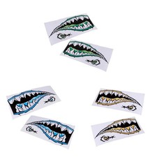 2pcs Mouth Decal Sticker for Kayak Car