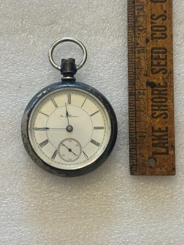 1891 Rare Antique Geo. E Bemis Private Label Illinois Watch Co Pocket Watch 15j