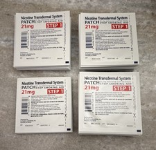 Nicotine Patch Transdermal System 21 mg 112 PATCHES Step 1 Quit Smoking Aide